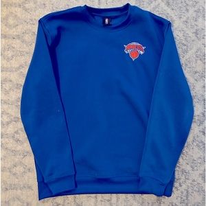 🔵🟠⚪️ KNICKS Magic Hour Crew NBA Long Sleeve Shirt